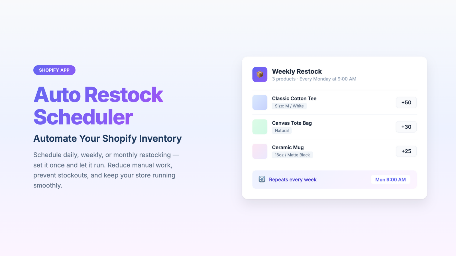 automate update inventory by schedule