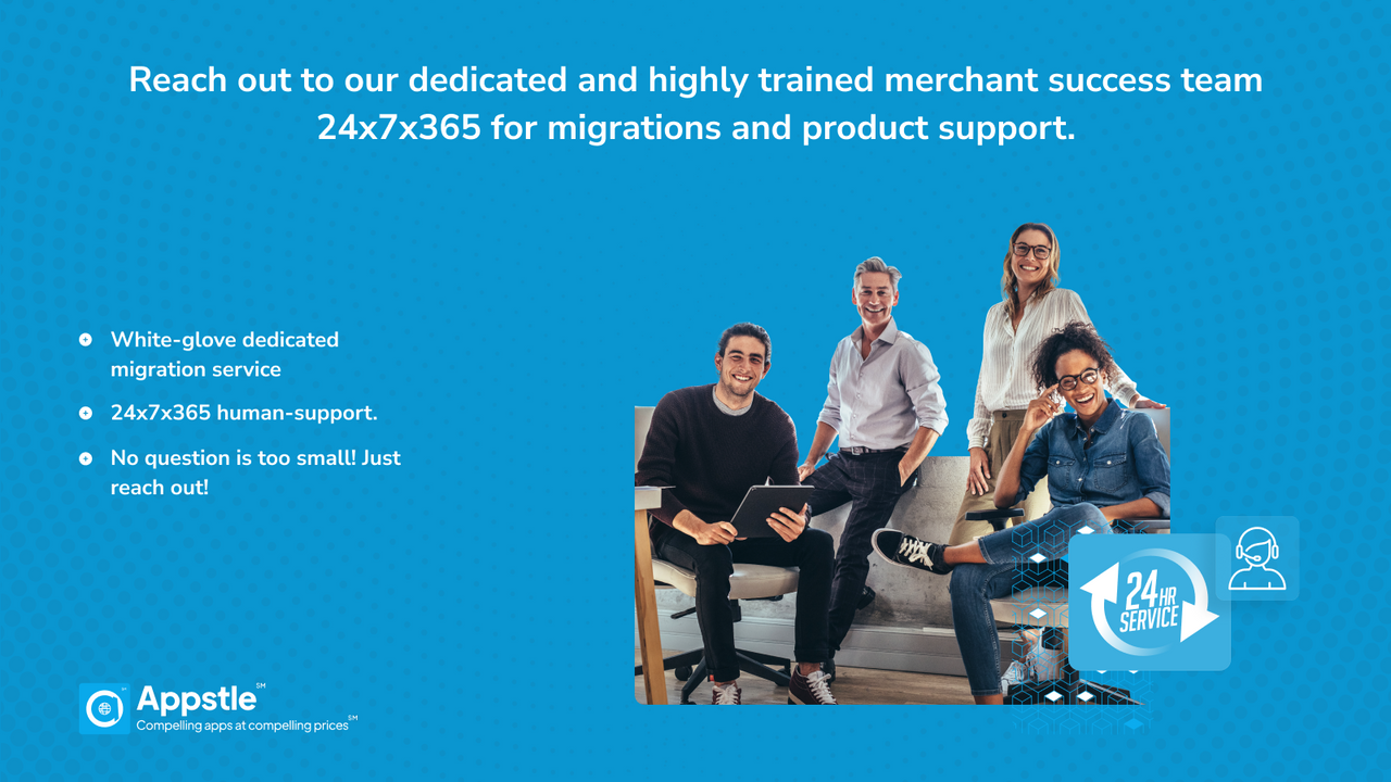 Avail 24x7x365 Product support