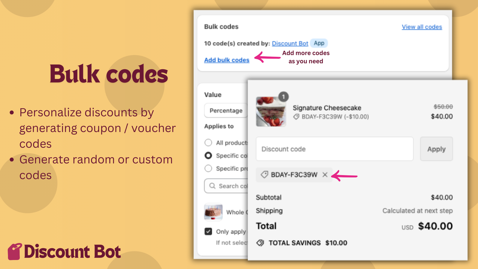 Bulk codes