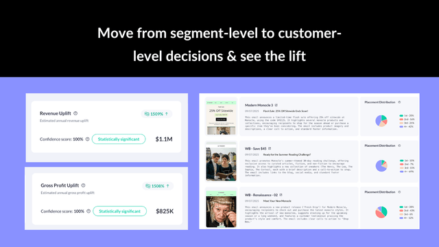 Move from segments to customer level decisions