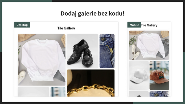 Dodaj galerie bez kodu!