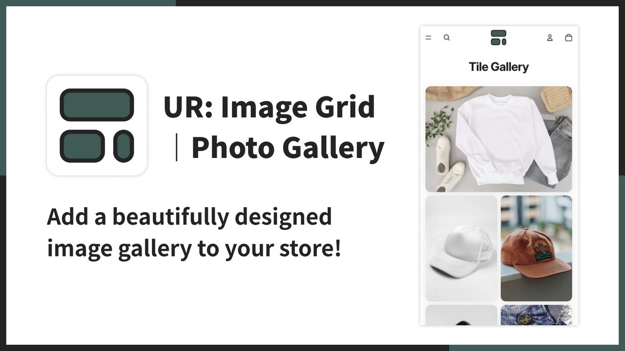 Add a beautifully designed image gallery to your store!