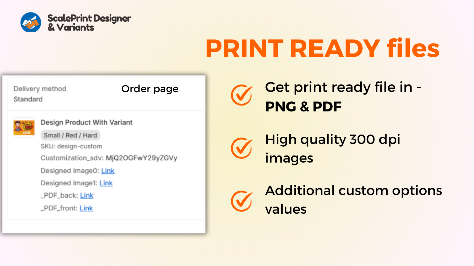 Print ready file Web to print product designer for Shopify