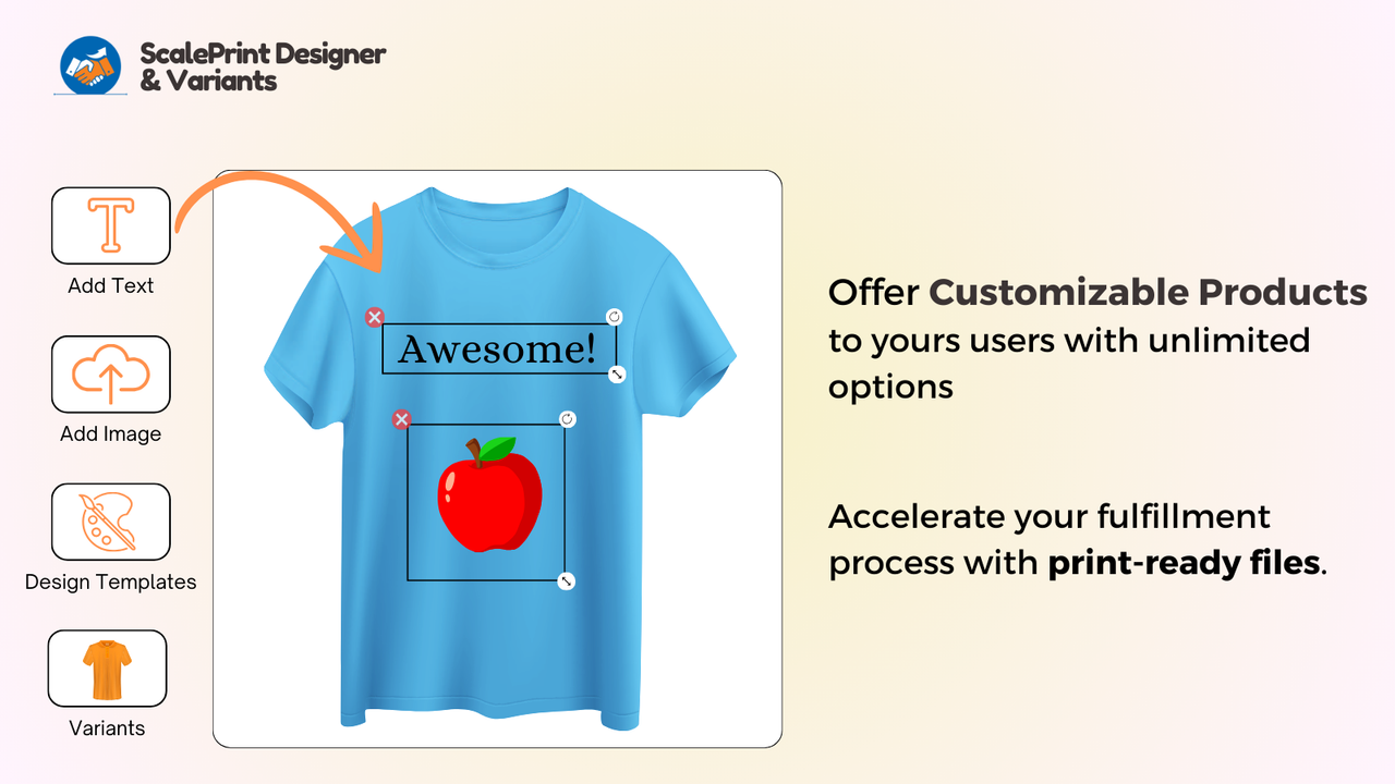 Product Designer & Variants app for Shopify 