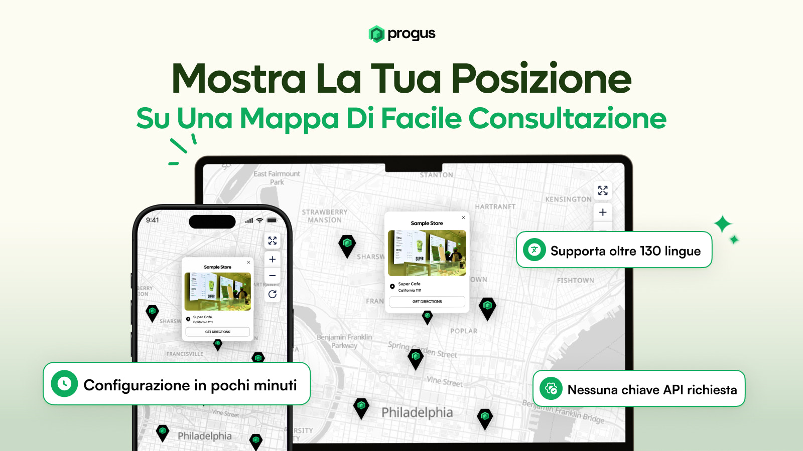 Progus Store Locator Map Elenco App