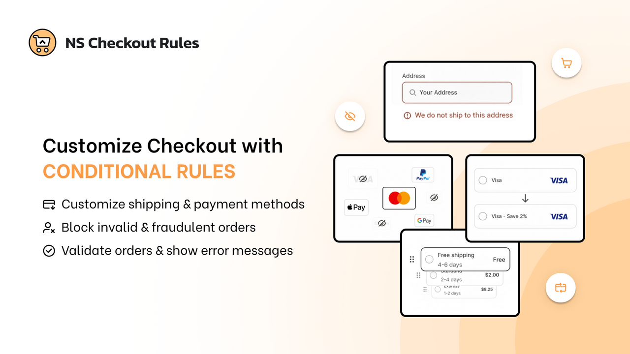 NS Checkout Rules app