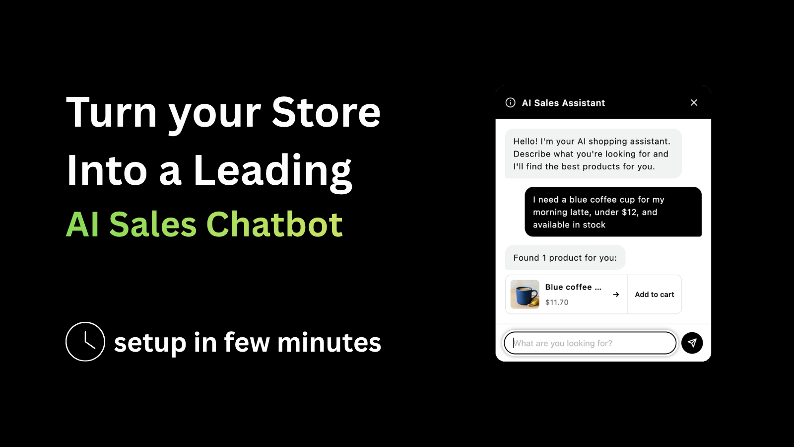 AI sales chatbot. Vector shopify ai chat assistant