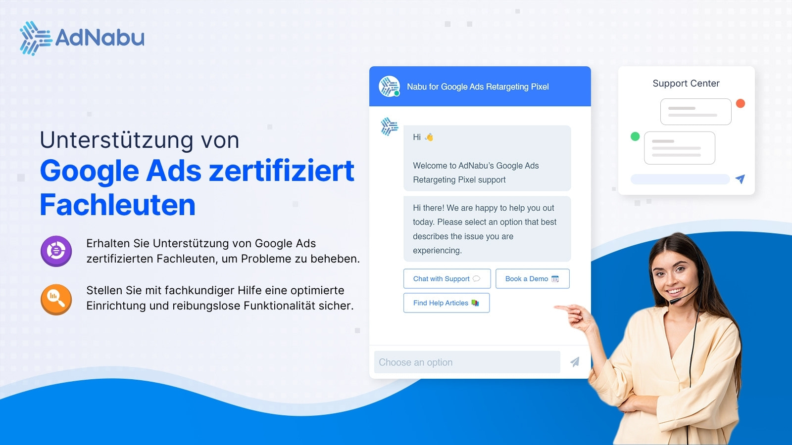 Unterstützung von Experten