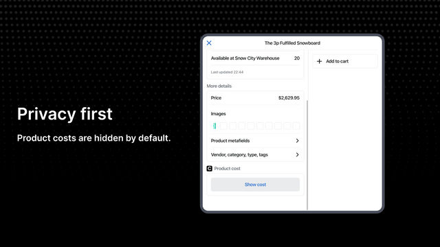 Cost privacy