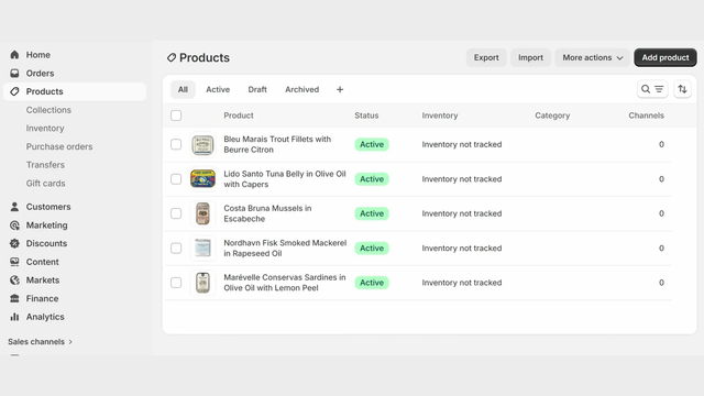 Bulk product upload from spreadsheet and photos into Shopify