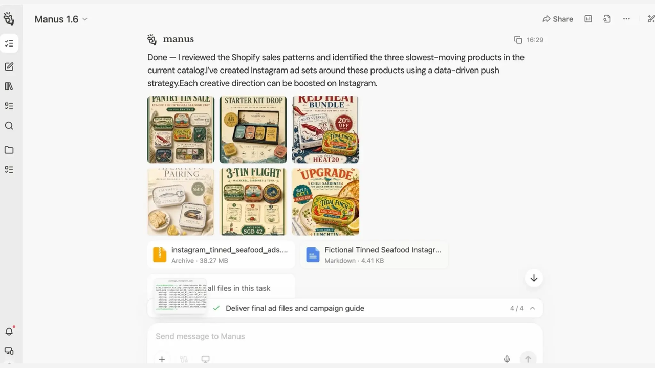 Sales data analysis and Instagram ad campaign generation