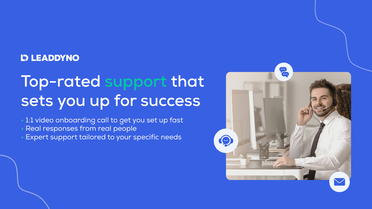 Support 1:1 video onboarding and live affiliate support