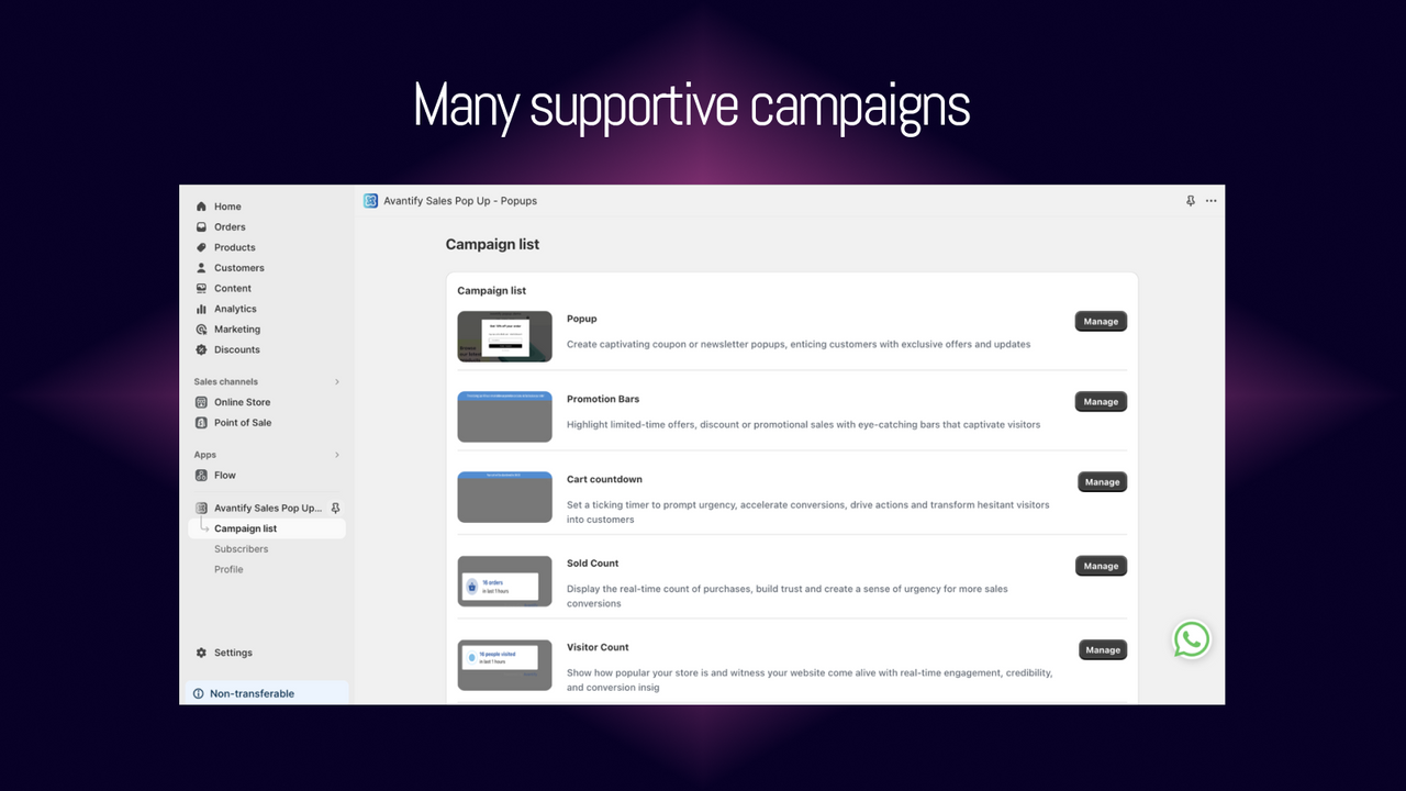 popup-many-support-campaign