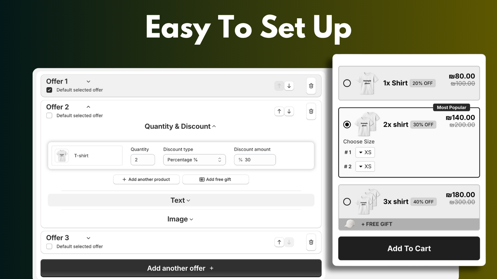 settings page