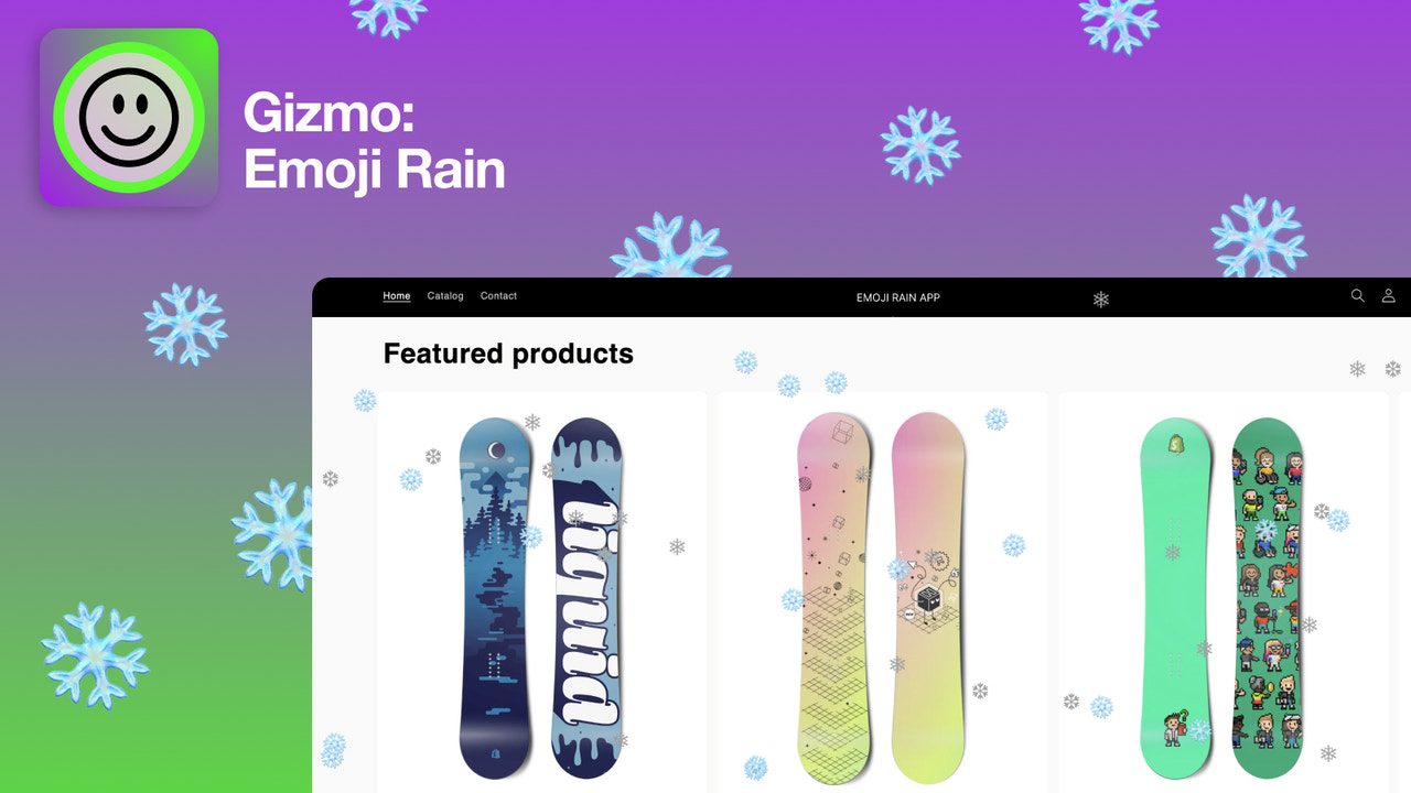 Emoji rain example