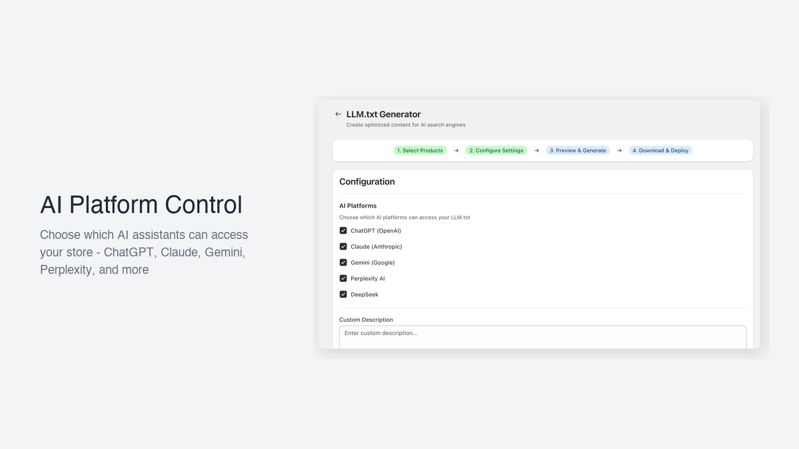 AI Platform Control