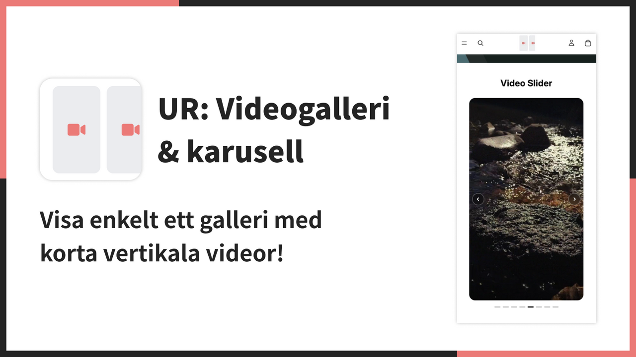 Visa enkelt ett galleri med korta vertikala videor!