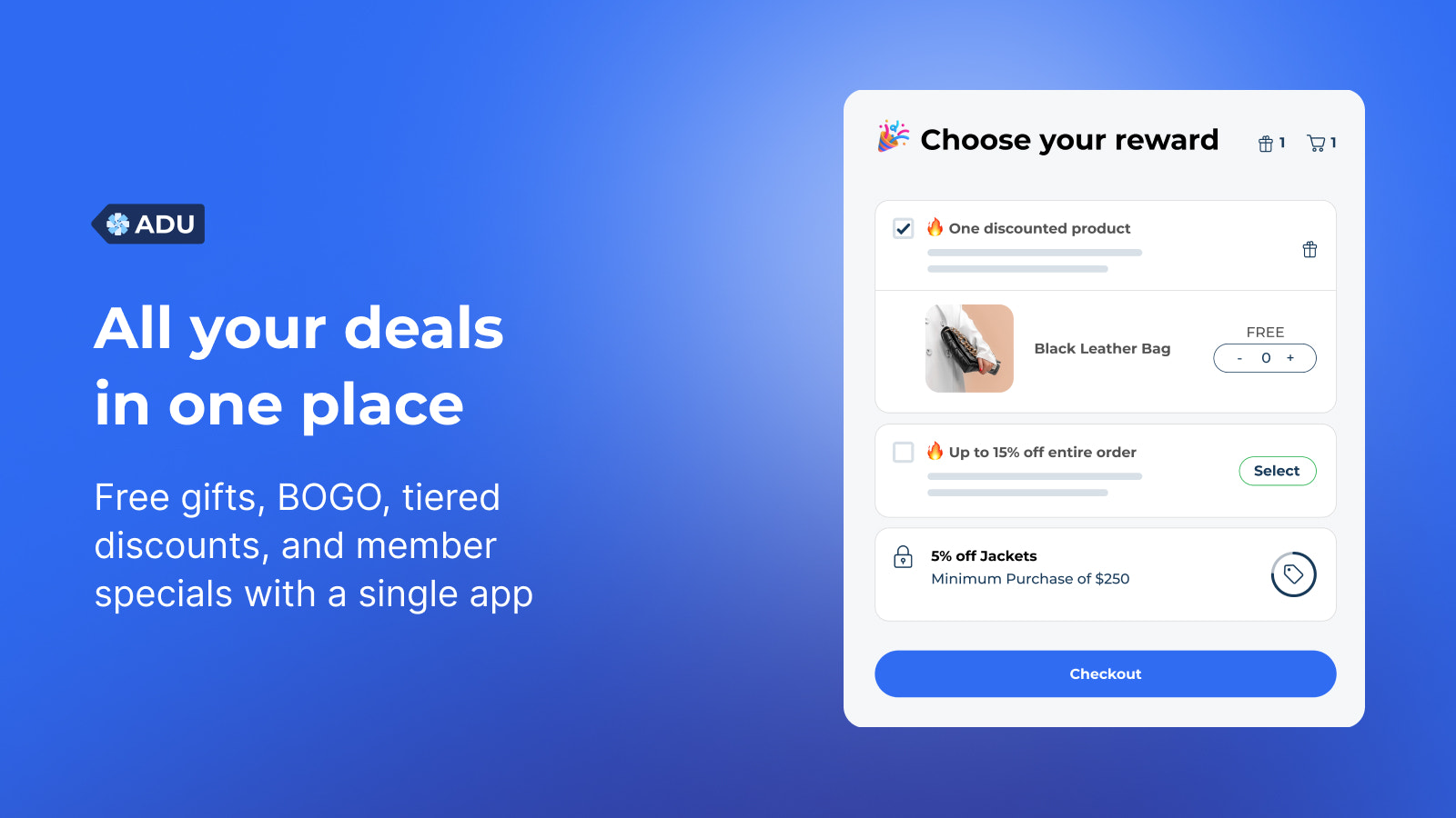 Create holiday discounts, BOGO and free gifts