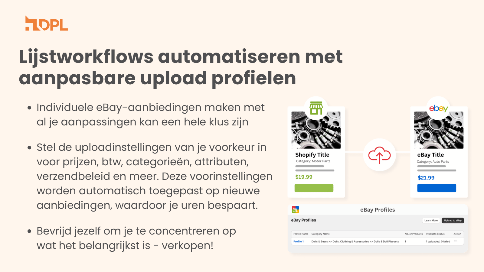 Smart profile uploads