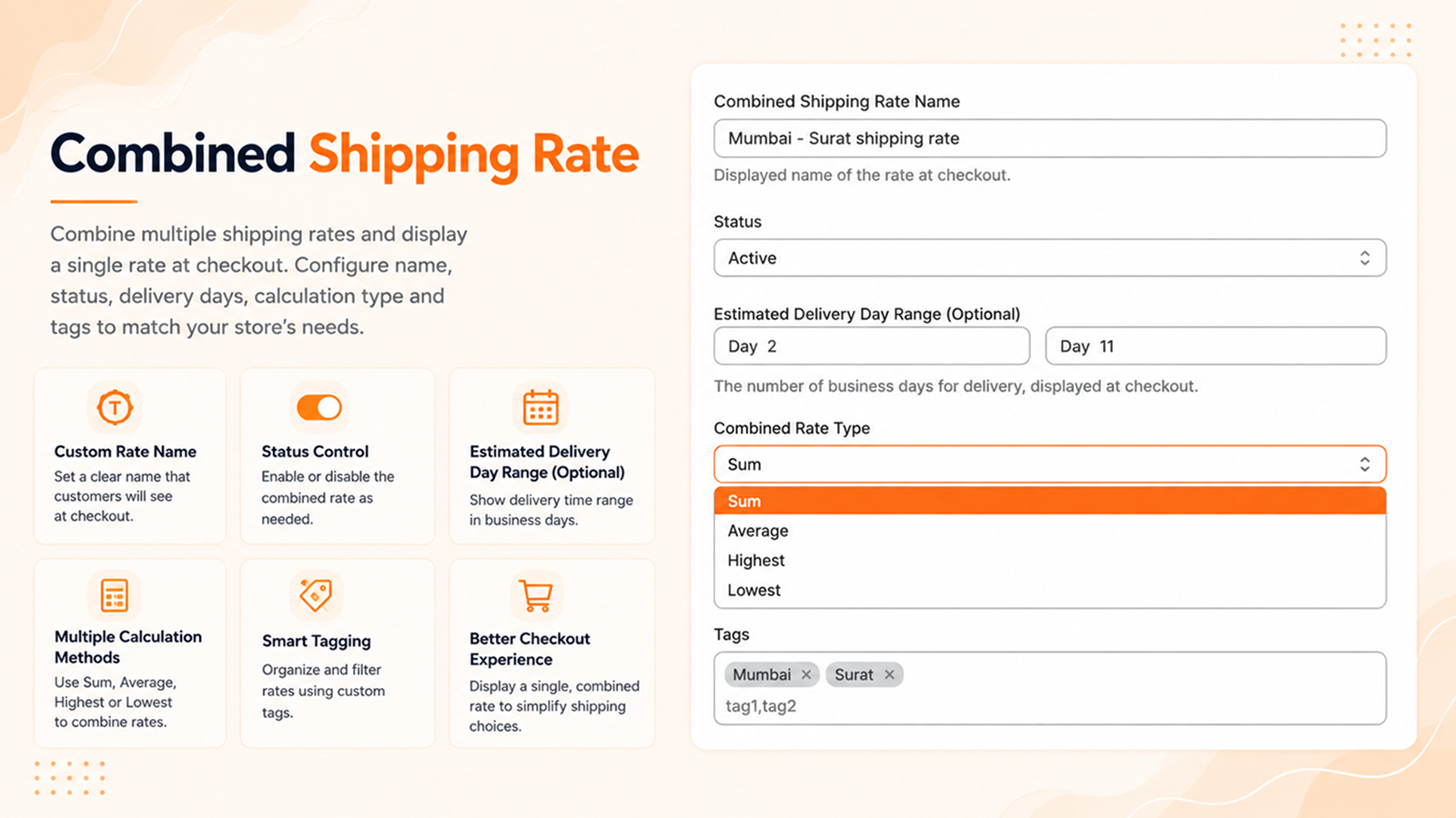 Zipcode shipping, post code rates, shipping by postcode, zone