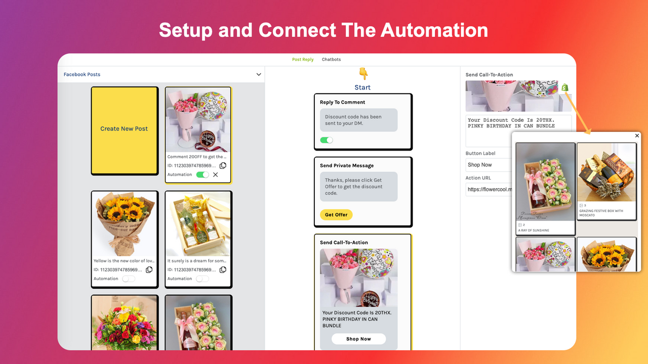 Setup shoppable posts
