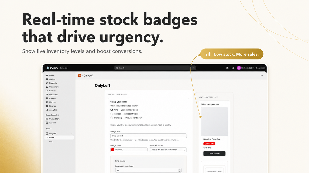 Choose Auto, Interest or Trending badge mode