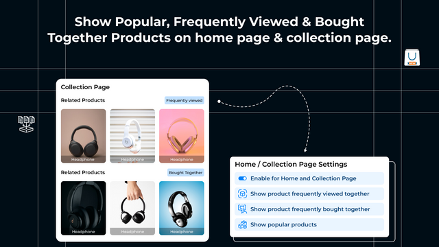 Home Page and collection Page Settings