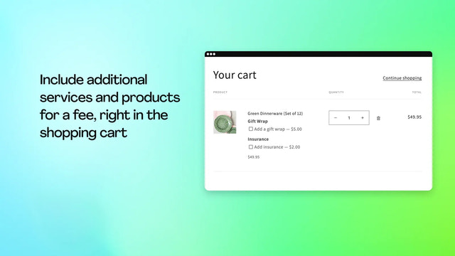 Product and cart fees