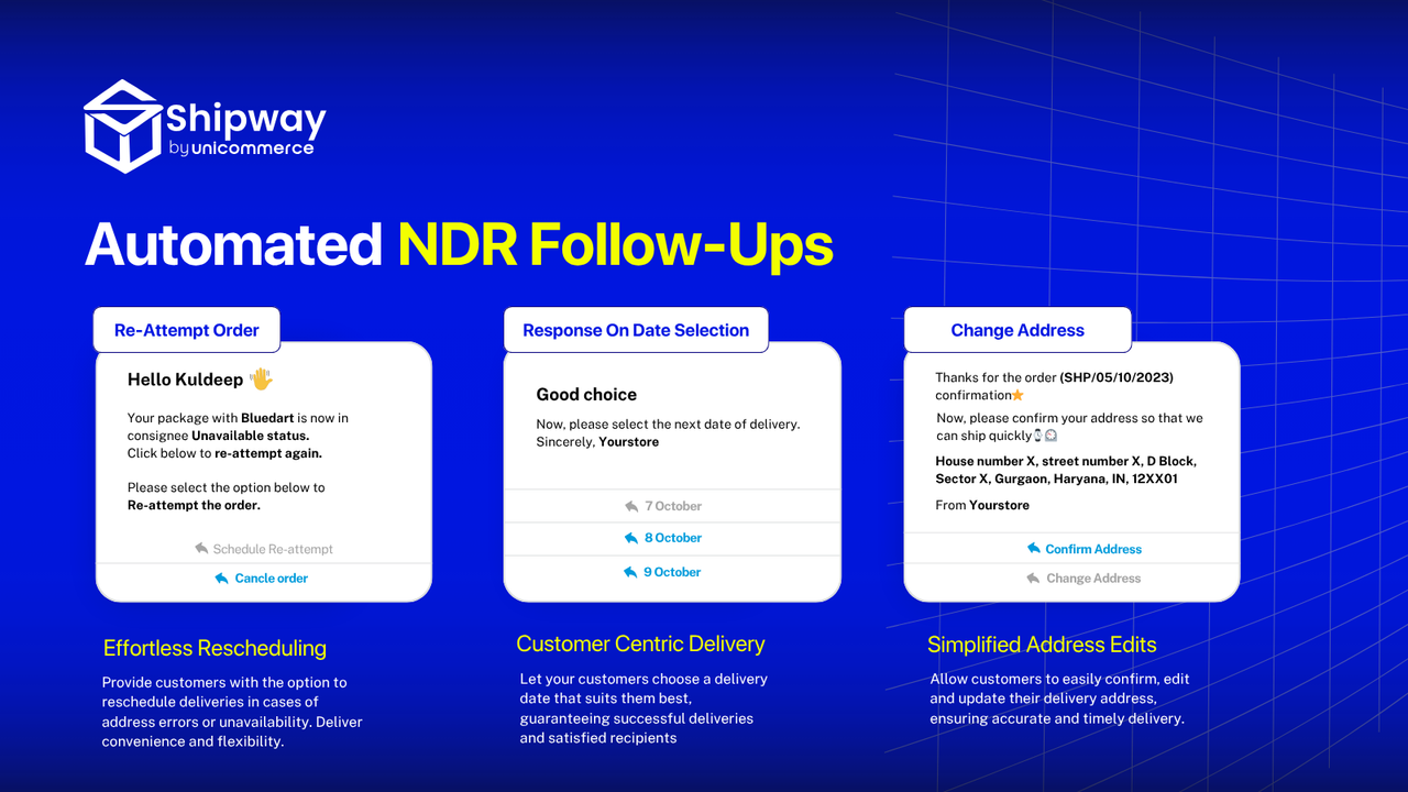 Automated NDR Followups to reduce eCommerce RTO Rates in India