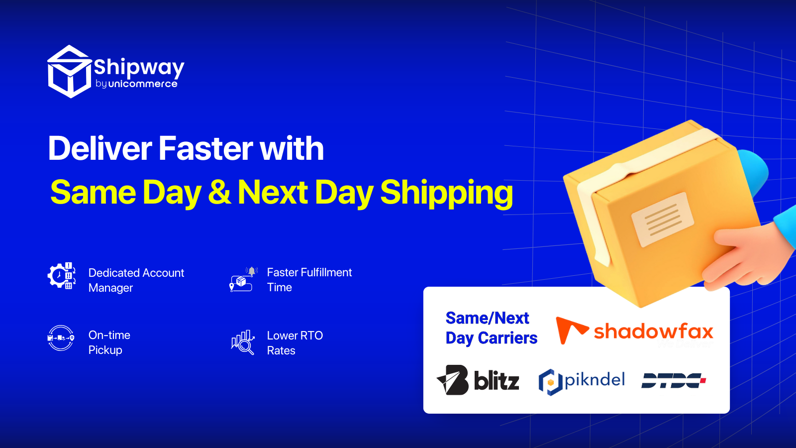 Ship Faster with Same Day & Next Day Shipping in India