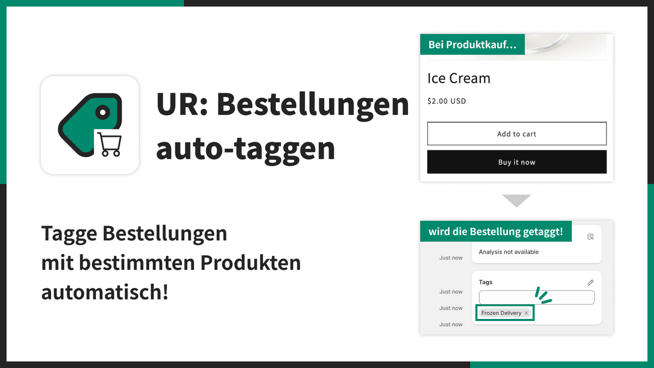 Tagge Bestellungen mit bestimmten Produkten automatisch!