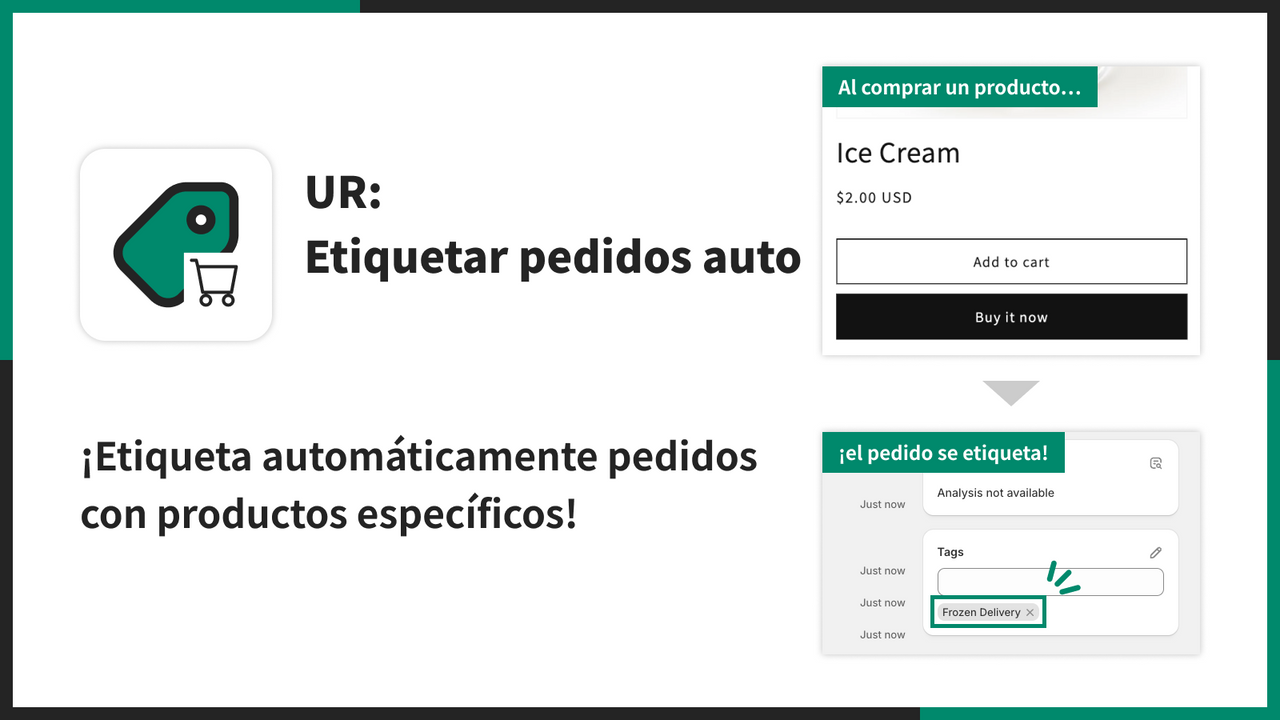 ¡Etiqueta automáticamente pedidos con productos específicos!