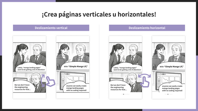 ¡Crea páginas verticales u horizontales!