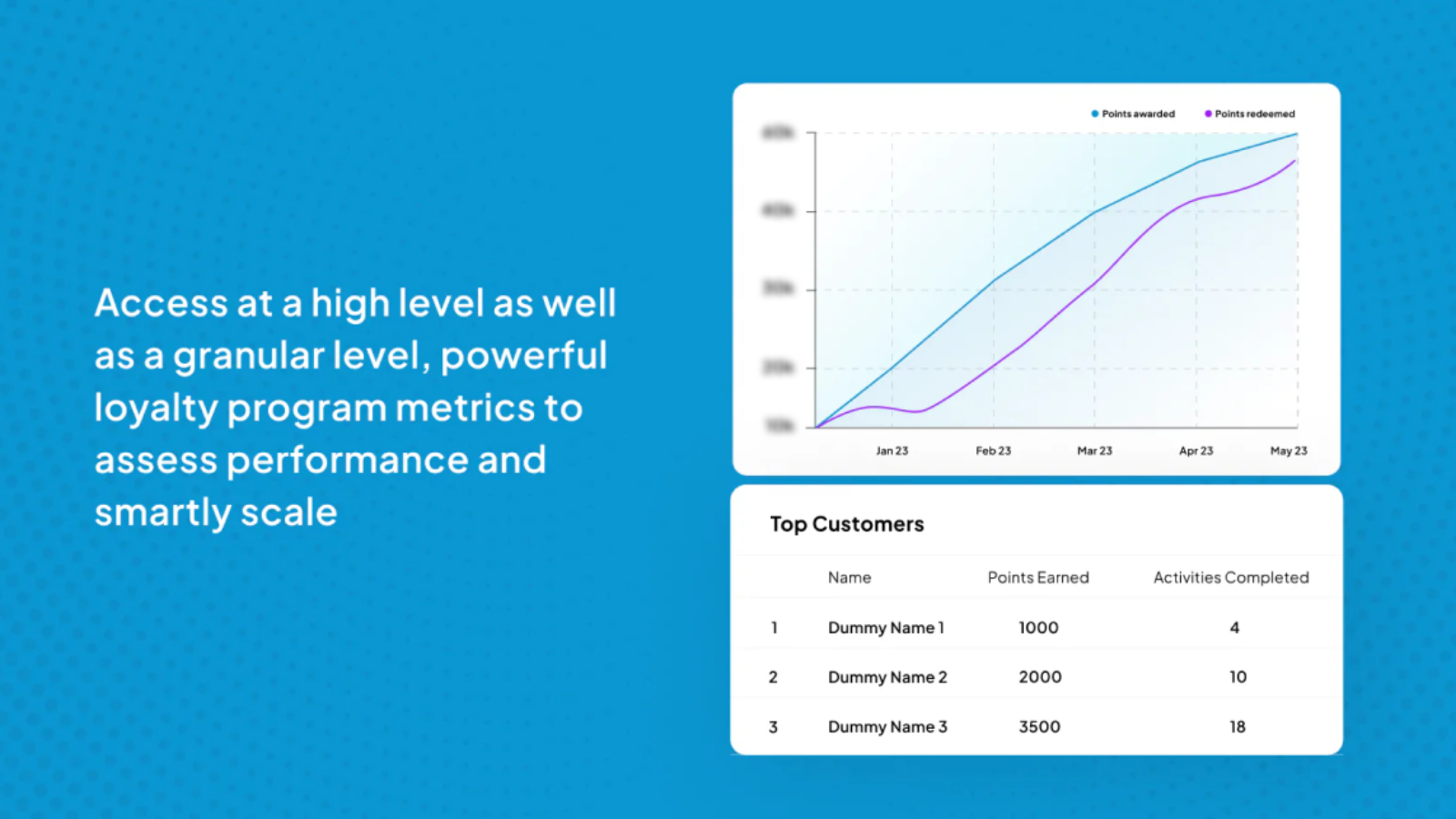 Access at a high as well as a granular level for your Loyalty