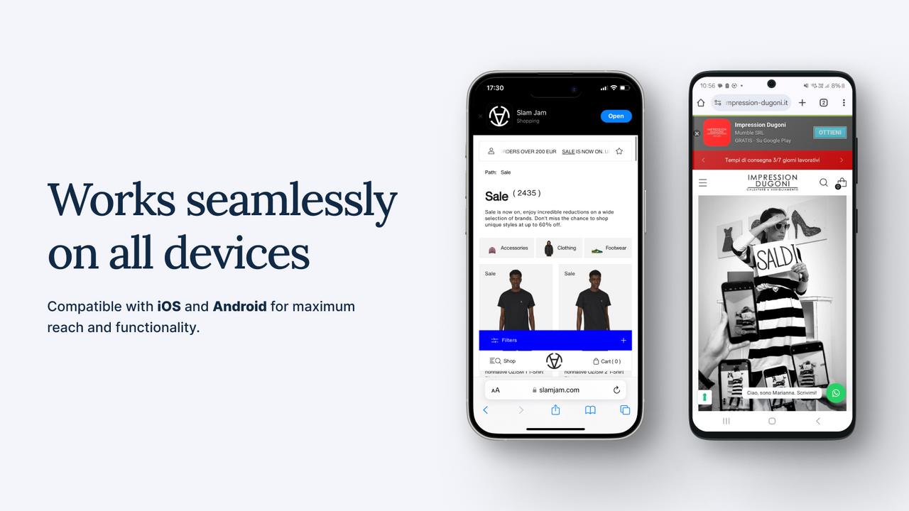 Works seamlessly on all devices
