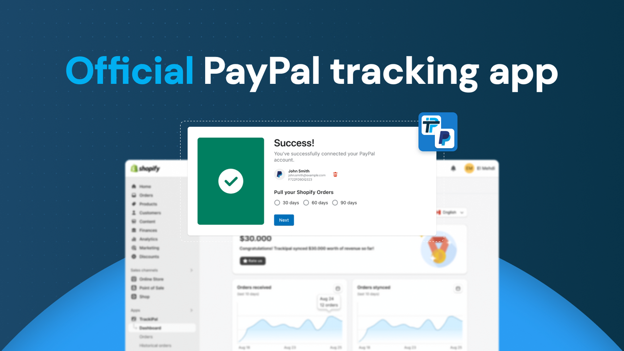 TrackiPal is now approved by PayPal for PayPal Tracking Sync