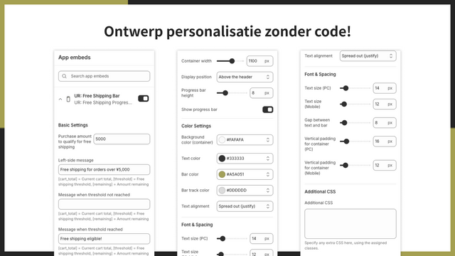 Ontwerp personalisatie zonder code!