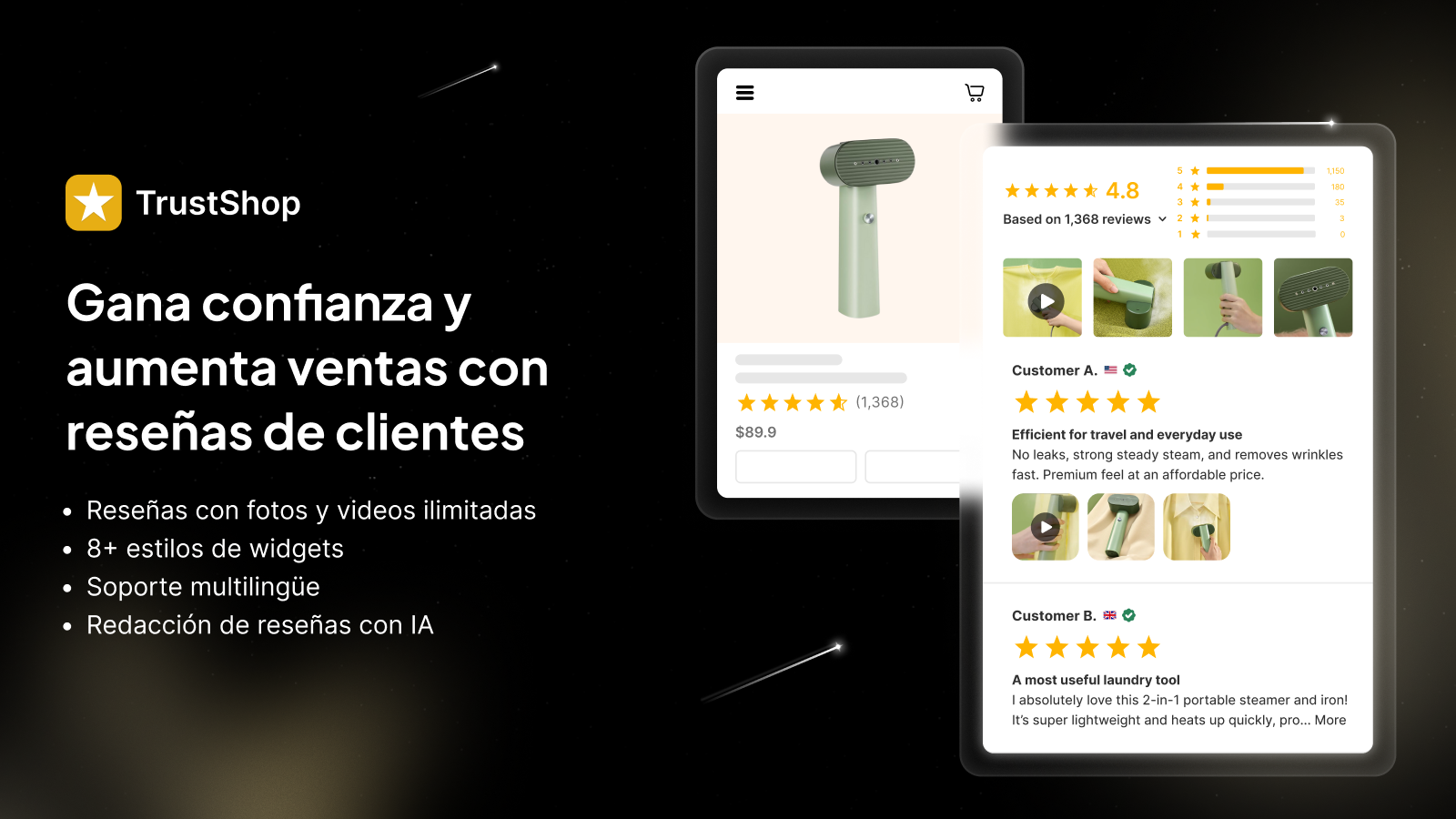 Gana confianza y aumenta ventas con reseñas de clientes