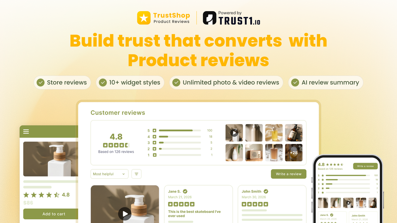 Turn product reviews & ratings into trust and higher conversions