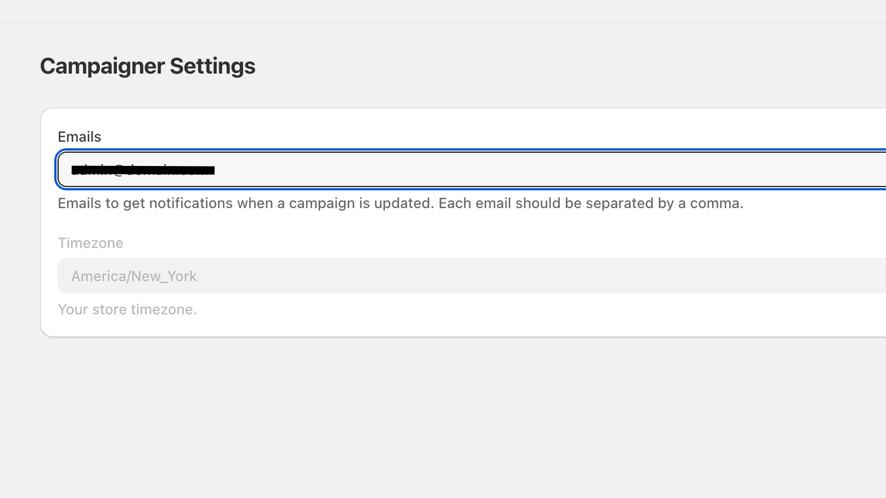 Get notices when the campaign changes