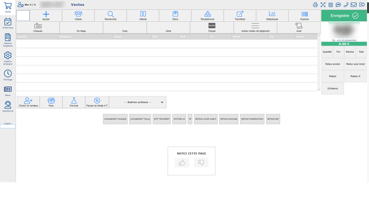 Fastmag / Gestion des ventes