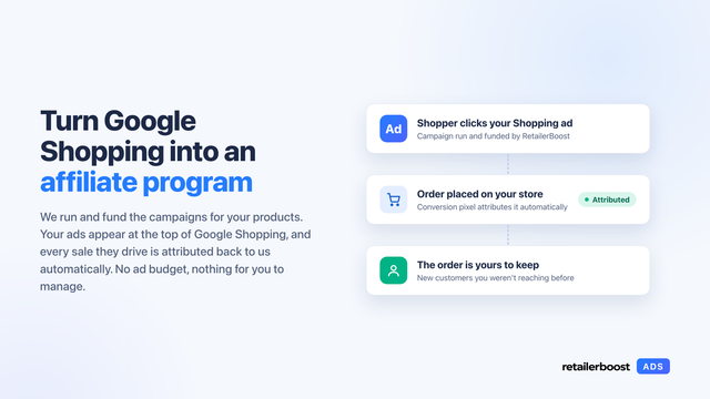 Ad click to attributed order to commission, in three steps