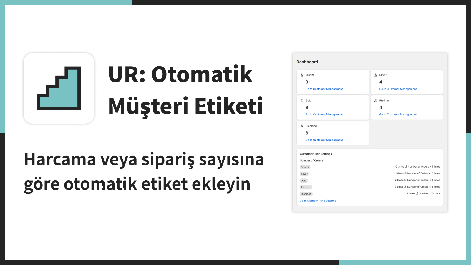 Harcama veya sipariş sayısına göre otomatik etiket ekleyin