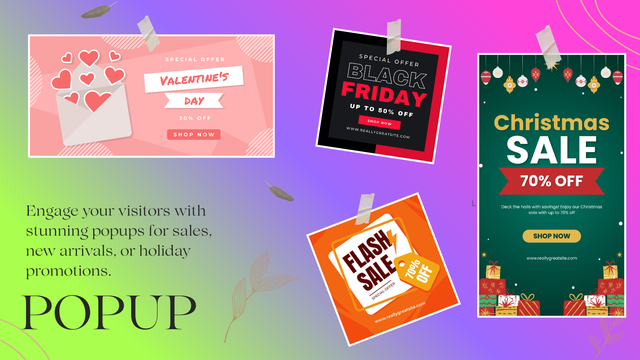Popup: Shopify sales popups to boost conversion