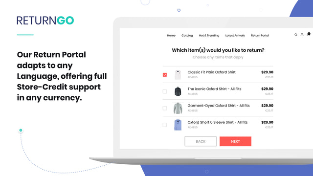 Customize to your Returns & Exchange Portal