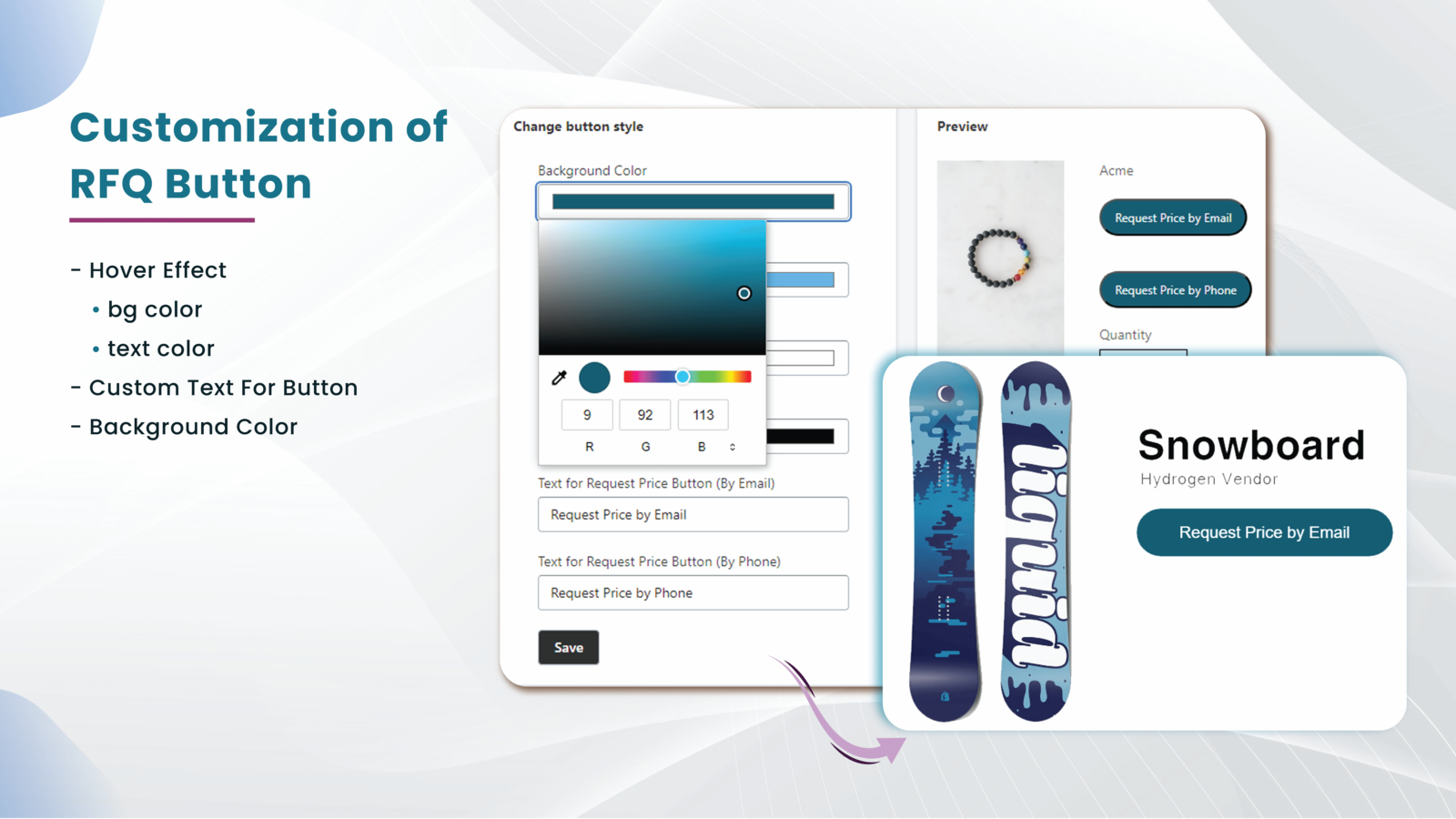 Magecomp - Customization of RFQ Button