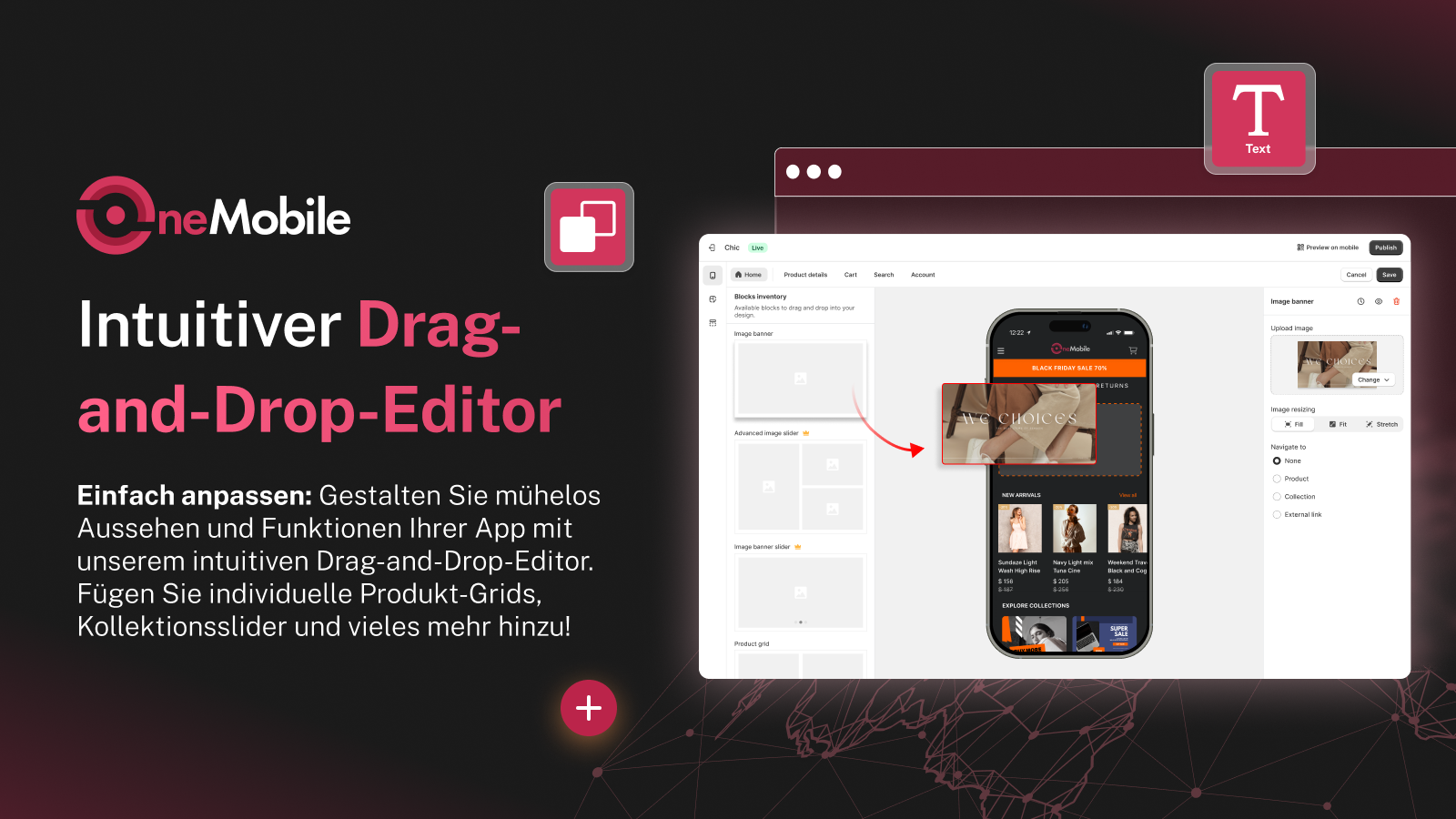  Branding der mobilen App anpassen Produktraster Kollektionsslid