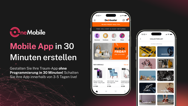 Erstellen Sie eine mobile App in 30 Minuten
