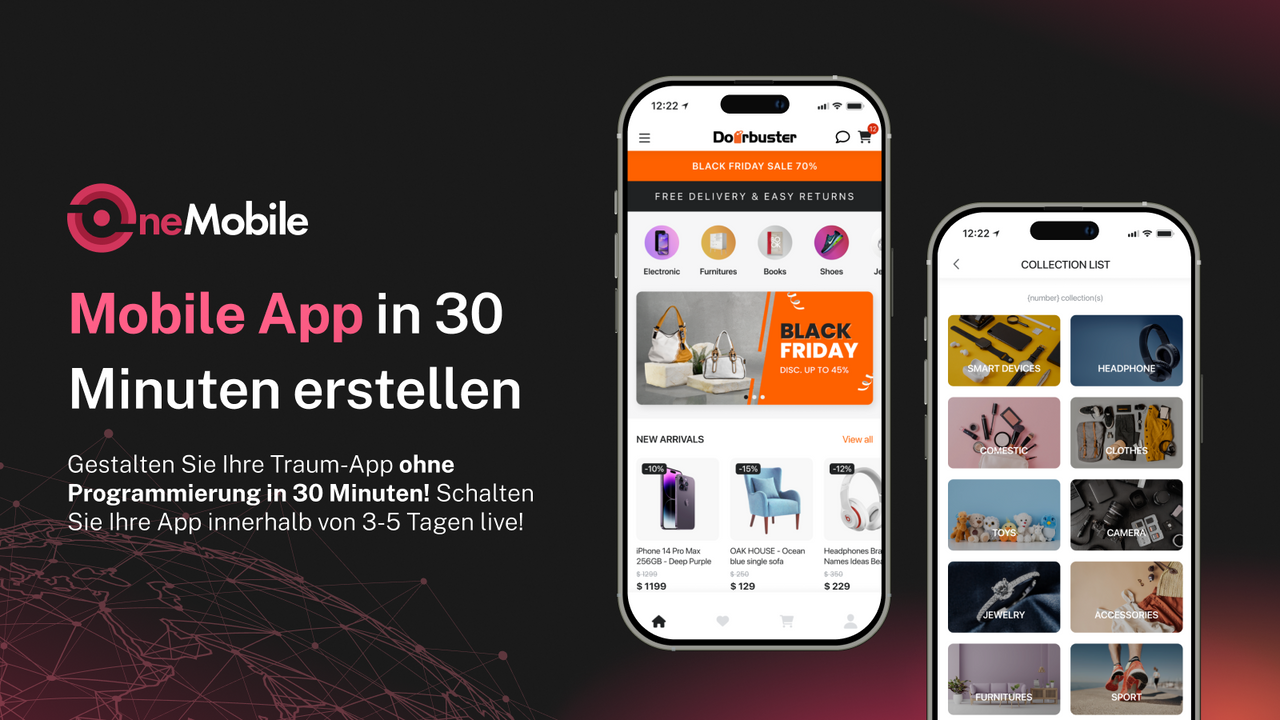Erstellen Sie eine mobile App in 30 Minuten
