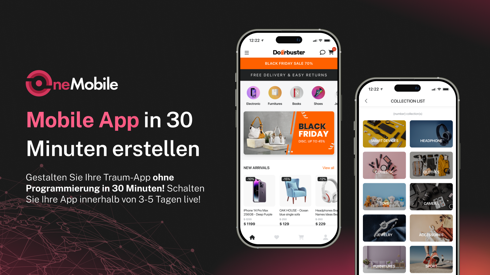 Erstellen Sie eine mobile App in 30 Minuten